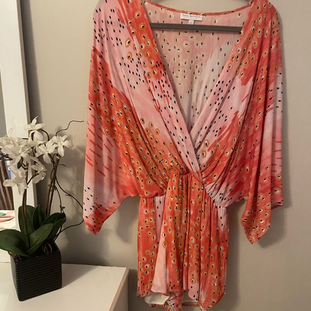 Mary & Mabel Pink and Orange Relaxed Shorts